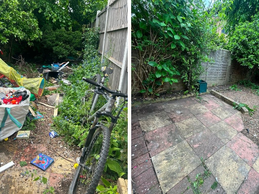 a large build up of waste was cleared from a home in Great Dunmow. With limited space indoors, this pile started over spilling into the garden, which was attracting pests and becoming a real eye sore. CBW reclaimed the space, and disposed of the waste quickly and professionally.